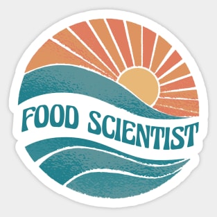 Retro Vintage Art - Food Scientist Sticker